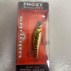 !! LEURRE SAKURA FLAT PHOXY MINNOW HW 50mm col BROWN VAIRON