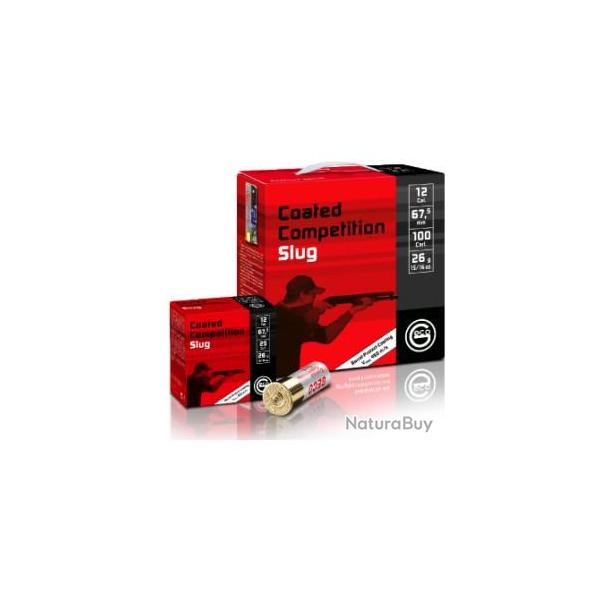 BALLE GECO COMPETITION SLUG BLACK CALIBRE 12 26 GRAMMES 1 carton de 100 cartouches