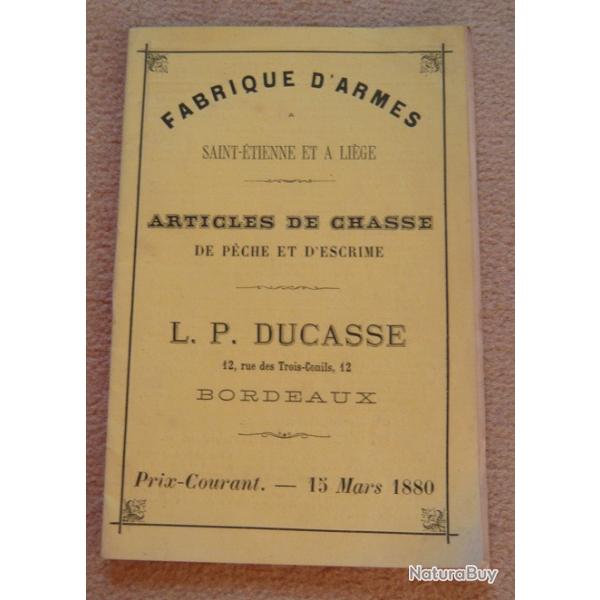 Fabrique d'armes  Saint-Etienne et  Lige - articles de chasse, de pche et d'escrime