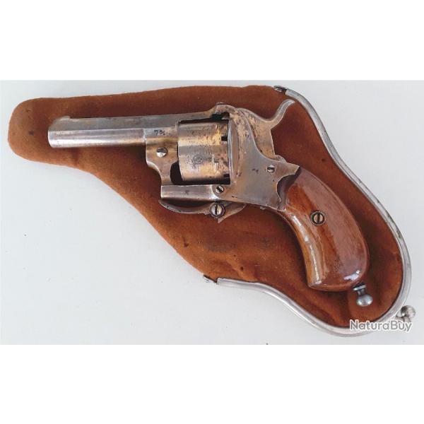 Revolver  broche 7mm avec tui porte-monnaie