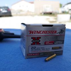 Cartouches WINCHESTER 22 WIN MAG 40grs en boite de 150