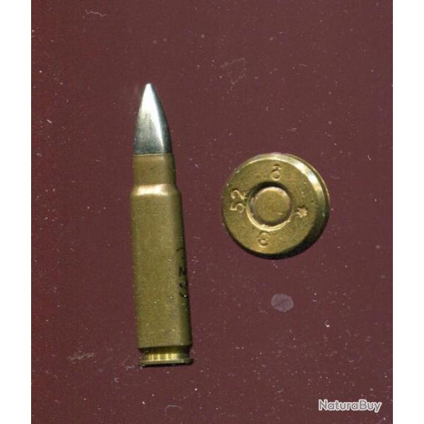 7.62 x 45 CZ - tui laiton - balle nickel - marquage :   3 52 *