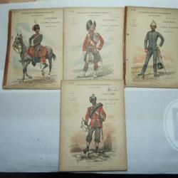 LOT DE 4 CACHIERS D'ENSEIGNEMENT ILLUSTRES ARMEES ANGLAIS - YC15