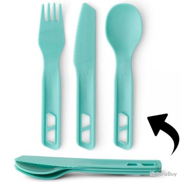 Kit de couverts Sea to Summit Passage Cutlery Set bleu