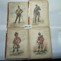 LOT DE 4 CACHIERS  D'ENSEIGNEMENT ILLUSTRES ARMEES ANGLAISE (2) ET ALLEMANDE (2) - AAC15