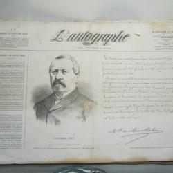 LOT DE 11 JOURNEAUX "L'AUTOGRAPHE" de 1872  - EEC15