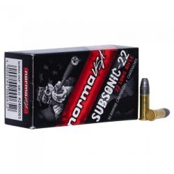 Cartouche NORMA Subsonic , Cal: 22lr. Lot de 250.