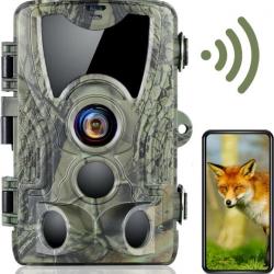 Camera de Chasse WiFi Bluetooth, 30MP 4K WiFi Déclenchement 0,2s  850 nm Etanche