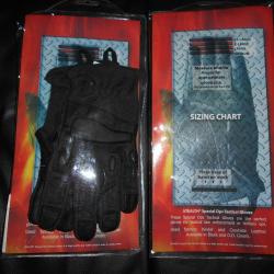 GANTS TACTIQUES SPÉCIAL OPS - TAILLE   XS = 7,5 - COULEUR NOIR