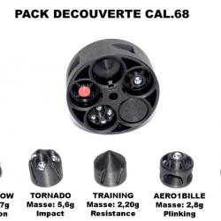 PACK DECOUVERTE MIX SLUGS CALIBRE .68 / HDR / HDR / PAK