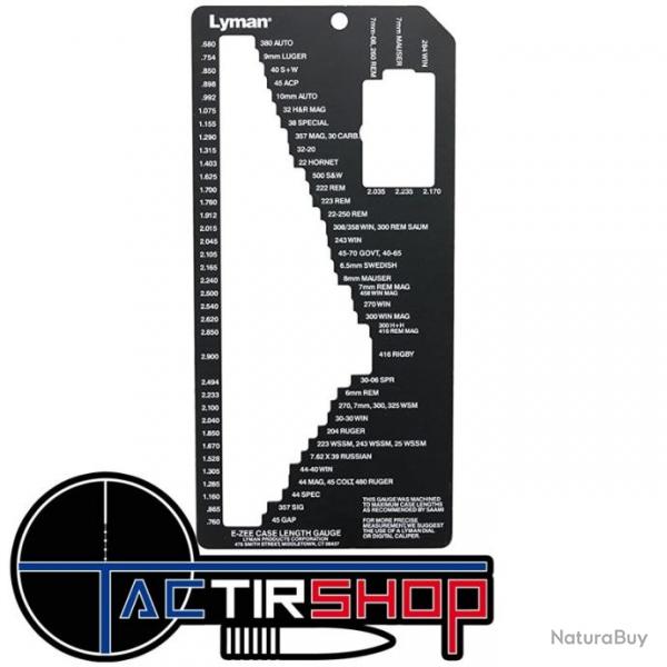 Jauge Lyman E-Zee Case Gauge