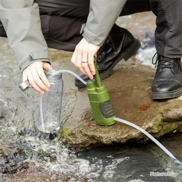 Purificateur D'Eau Systme Filtration Survie Rando Transforme En Eau Potable LIVRAISON GRATUITE FR