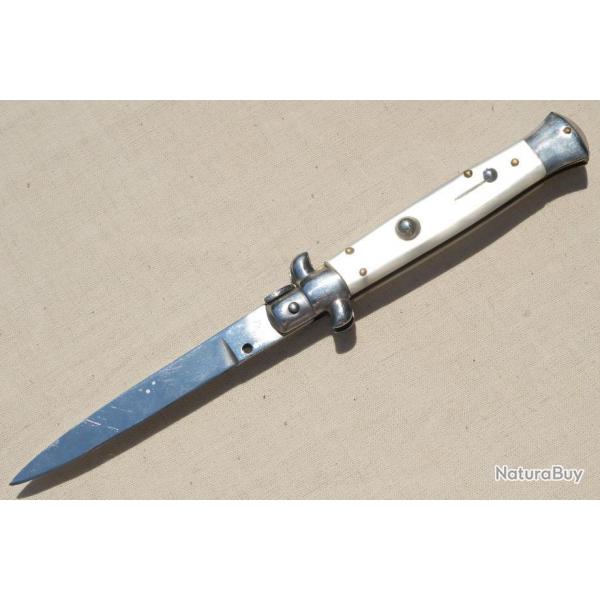 couteau automatique  cran d'arret + suret marqu ROSTFREI fabrication allemande annes 70