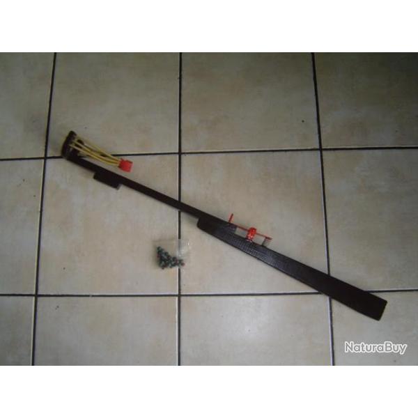 Fusil fronde SLINGSHOT lanceur de billes 8 joules  test sur banc