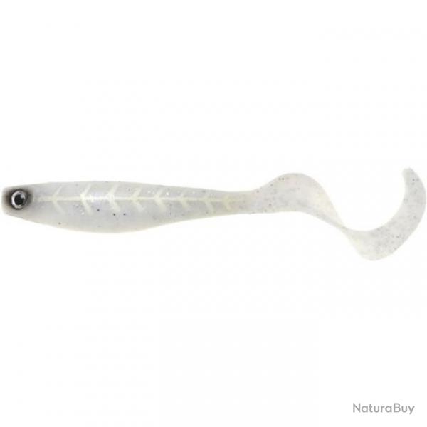 Leurre Souple Hyperlastics Curlyminn 6'' Pro Swimbait White Ghost