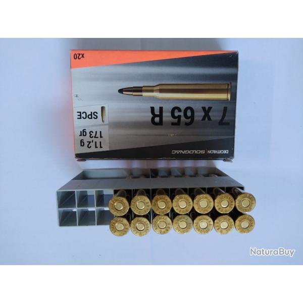 Balles solognac 7X65 R 11,2g/173gr