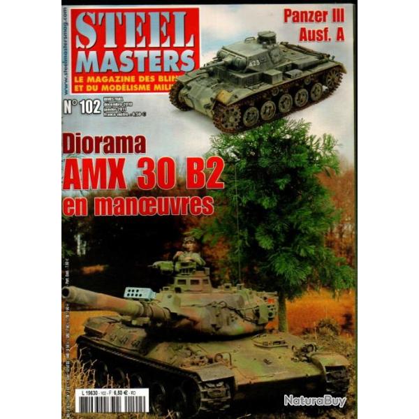 steel masters 102 panzer III ausf.a, panzers pour franco, afrique mathilda, amx 30b2, m50 ontos,