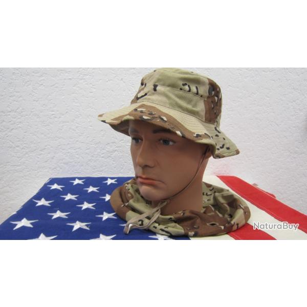 US ARMY DESERT STORM PREMIERE GUERRE DU GOLFE BEANIE HAT CAMO 6 COULEURS 7 1/8 (57/58) NEUF DE STOCK