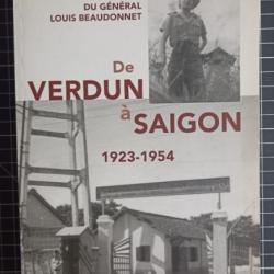 Livre "De Verdun à Saïgon, 1923-1954, souvenirs du général Louis Beaudin et"