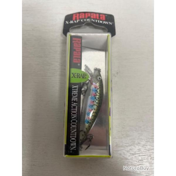 !! LEURRE RAPALA X RAP COUNTDOWN 5 col RAINBOW TROUT