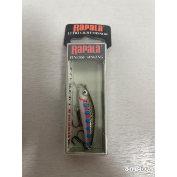 !! LEURRE RAPALA ULTRA LIGHT MINNOW 4 col RAINBOW TROUT