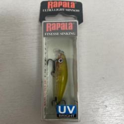 !! LEURRE RAPALA ULTRA LIGHT MINNOW 4 col GLASS DOT AYU UV