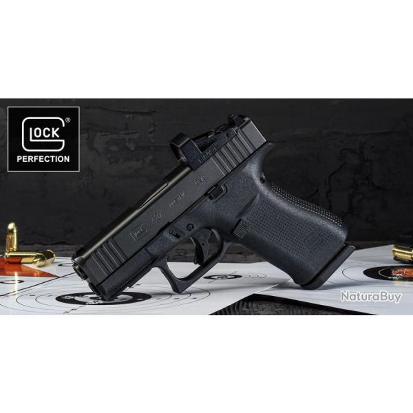 PISTOLET GLOCK 43X R MOS FS COMBO SHIELD CALIBRE 9x19