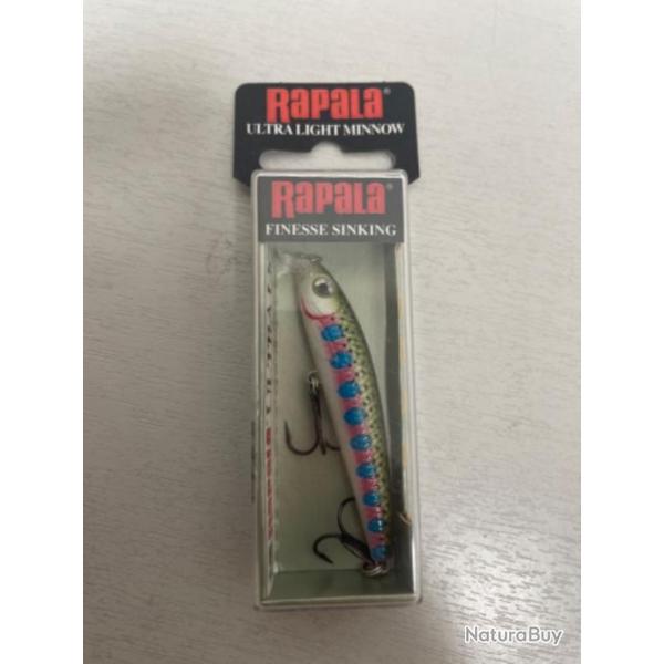 !! LEURRE RAPALA ULTRA LIGHT MINNOW 6 col RAINBOW TROUT