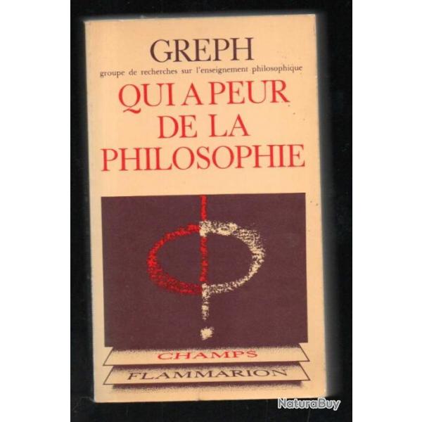 qui a peur de la philosophie greph