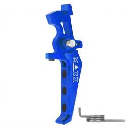 Détente aluminium CNC SPEED pour M4 Style E Bleue Maxx Model