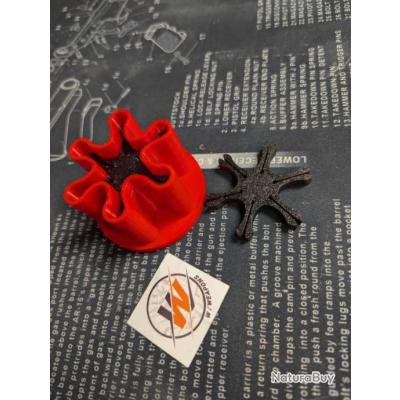 6 Porte-amorces Poudre Noire Avec Boîte De Transport - V3DBoutique - Fabriqué En France
