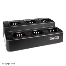 Chargeur rapide 6 alvéoles compatible Kenwood pour bat. lithium KNB55