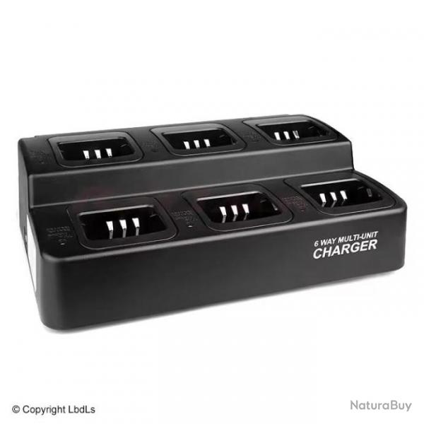 Chargeur rapide 6 alvoles compatible Kenwood pour bat. lithium KNB55