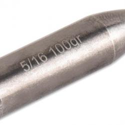 BUCK TRAIL - Pointe Bullet Acier Fût Bois 5/16 125 grains