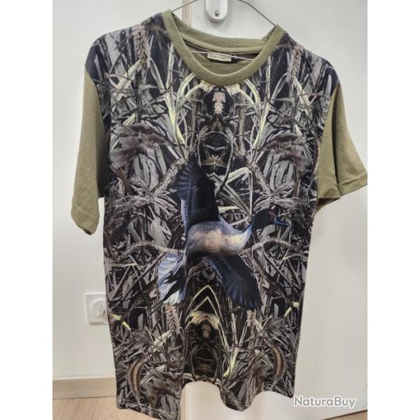 Tee Shirt Manches Courtes Camouflage Pilet LOVERGREEN