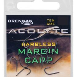 DRENNAN HAMEÇON ACOLYTE MARGIN CARP BARBLESS DRENNAN 8