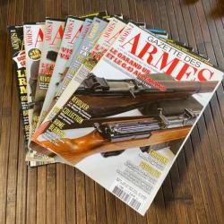 LOT DE 9 MAGAZINES POUR COLLECTIONNEUR ET AMATEURS D'ARMES 8 GAZETTES DES ARMES 1 CIBLES 