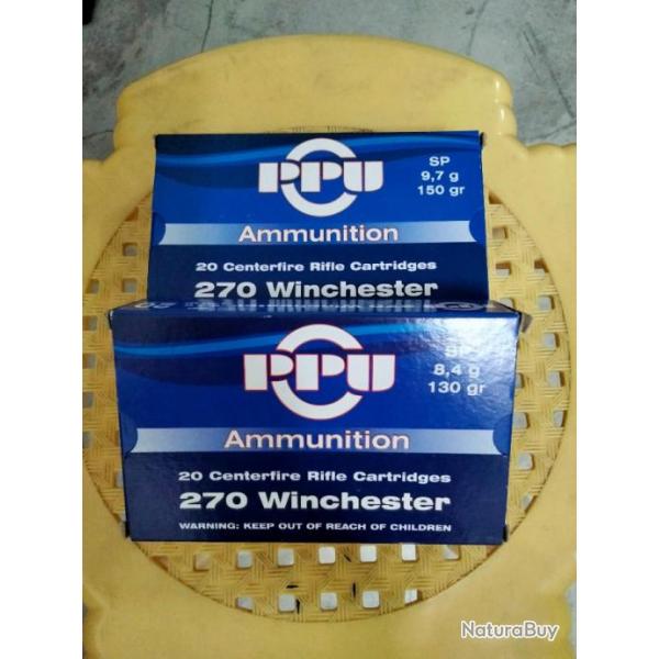 tuis 270 Winchester tirs une fois x 100