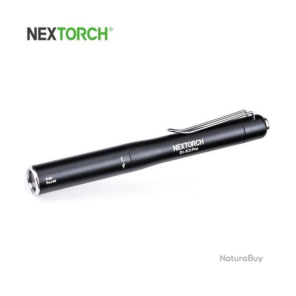 Lampe Nextorch DR K3 PRO 80 Lumens blanc / Jaune - Stylo lampe mdicale rechargeable