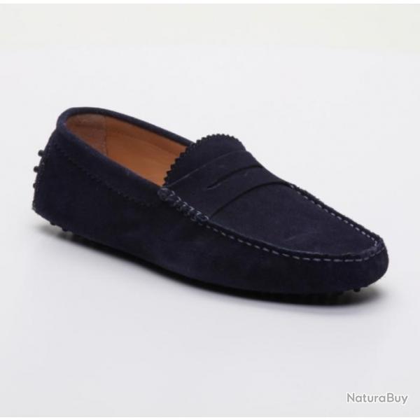 Mocassins Charles et Smith Dennis Navy livraison offerte !