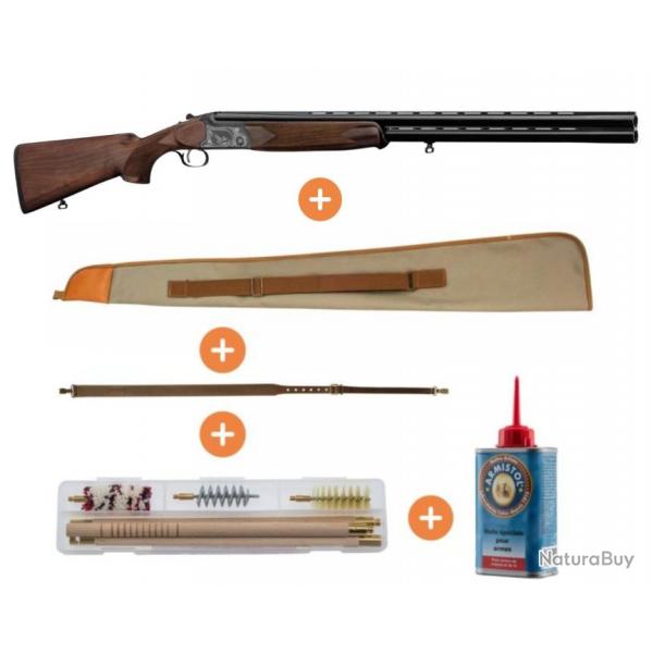 Pack Fusil De Chasse Superpos Country Calibre 12/76 Canon de 76 Cm