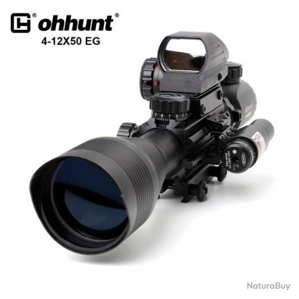 Ohhunt Combo Viseur + Lunette De Vise 4-12x50 EG