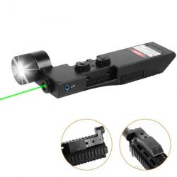 AirsoftPeak Combo Pointeur Laser Vert + Lampe