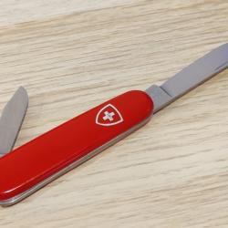 Victorinox couteau suisse Bantam II 84mm Elinox 1973 logo argent Rare Collector