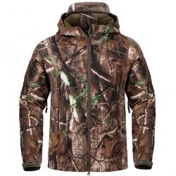 VESTE de chasse imperméable NEOPRENE SOFTSHELL coupe vent, CAMO 3D ......SUPER QUALITÉ