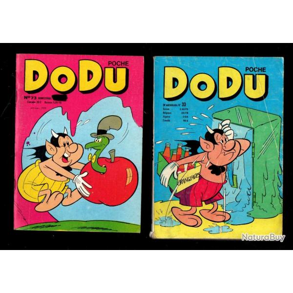 dodu poche 33 et 73 comic's  bd de presse