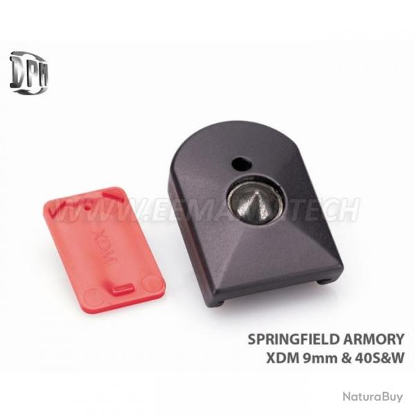 DPM MFA-XDM/1 Magazine Floorplate with Car Glass Breaker XDM 9mm/40S&W ALUMINUM BLACK T6 Aircraft Ha