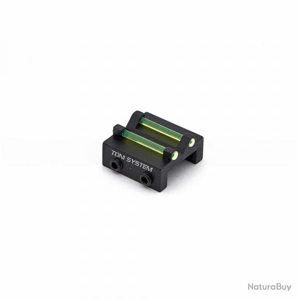 TONI SYSTEM TV10 Vise arrire de chasse Profil C 1,5mm Vert & 10,1mm hauteur