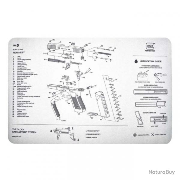 Tapis de banc de maintenance GLOCK Gen5