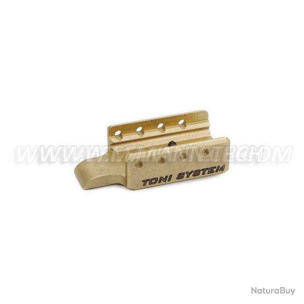 TONI SYSTEM COTGL Frame Weight in BRASS for GLOCK, Color: Black